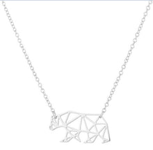 Geometric Bear Necklace