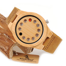 12 Dot Bamboo Wooden Watch