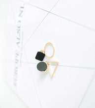 Asymmetric Black Earrings, , Gifts for Designers, Clean minimal gifts for designers and creatives, gift, design, designer - Gifts for Designers, Gifts for Architects