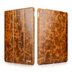 Oil Wax Vintage Genuine Leather Folio Case For iPad Pro 9.7