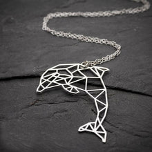 Geometric Dolphin Necklace, , Gifts for Designers, Clean minimal gifts for designers and creatives, gift, design, designer - Gifts for Designers, Gifts for Architects