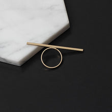Long Bar Minimalist Ring, , Gifts for Designers, Clean minimal gifts for designers and creatives, gift, design, designer - Gifts for Designers, Gifts for Architects