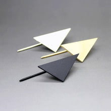 Simple Geometric Triangle Stud Earrings, , Gifts for Designers, Clean minimal gifts for designers and creatives, gift, design, designer - Gifts for Designers, Gifts for Architects