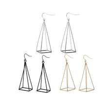 Geometric Pyramid Pendant Earrings, , Gifts for Designers, Clean minimal gifts for designers and creatives, gift, design, designer - Gifts for Designers, Gifts for Architects