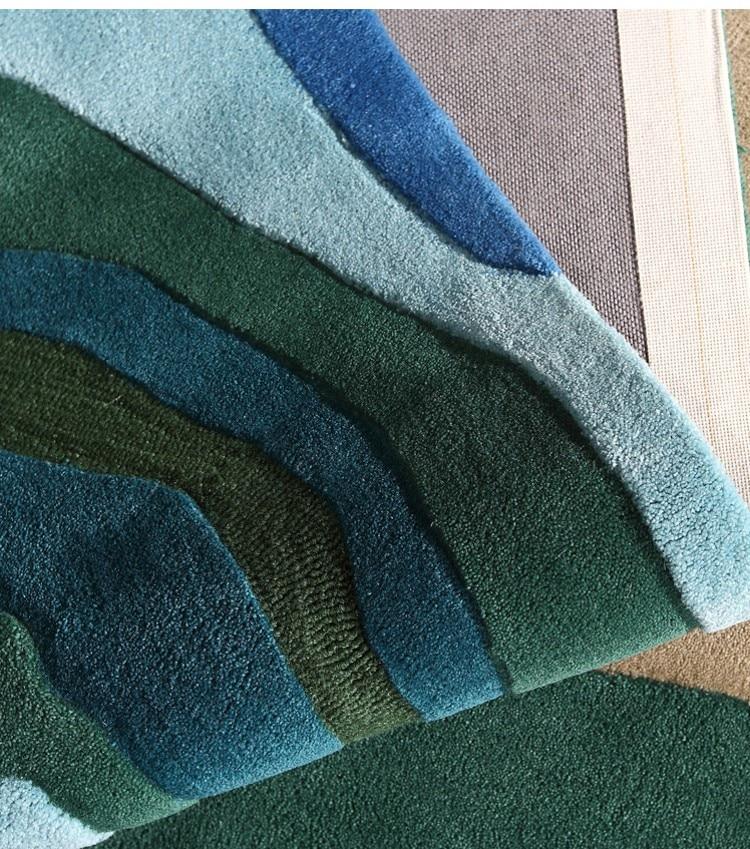 Organic Contour Rug Ocean Contour Rug – Gifts for Designers
