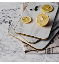 Gold Rim Marble Cutting Board, , Gifts for Designers, Clean minimal gifts for designers and creatives, gift, design, designer - Gifts for Designers, Gifts for Architects