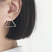 Handmade Minimalist Double Triangle Earrings, , Gifts for Designers, Clean minimal gifts for designers and creatives, gift, design, designer - Gifts for Designers, Gifts for Architects
