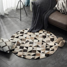 Handmade Spotted Triangles Cowhide Rug, , Gifts for Designers, Clean minimal gifts for designers and creatives, gift, design, designer - Gifts for Designers, Gifts for Architects