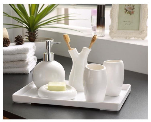 Minimalist Bathroom Accessories Set, , Gifts for Designers, Clean minimal gifts for designers and creatives, gift, design, designer - Gifts for Designers, Gifts for Architects