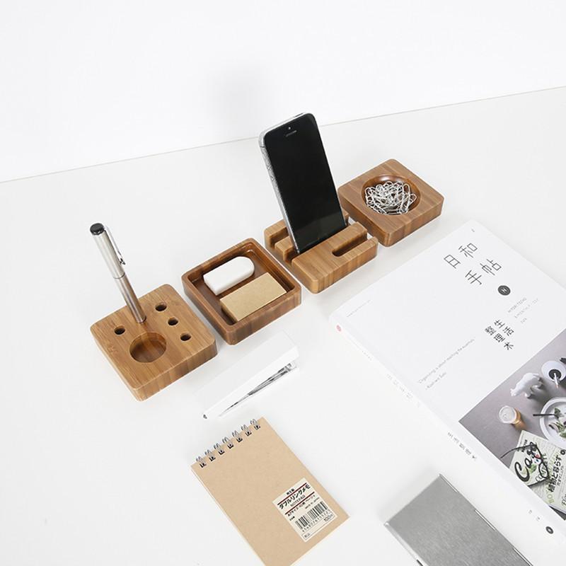 Bamboo Office Desk Organizer – Gifts for Designers