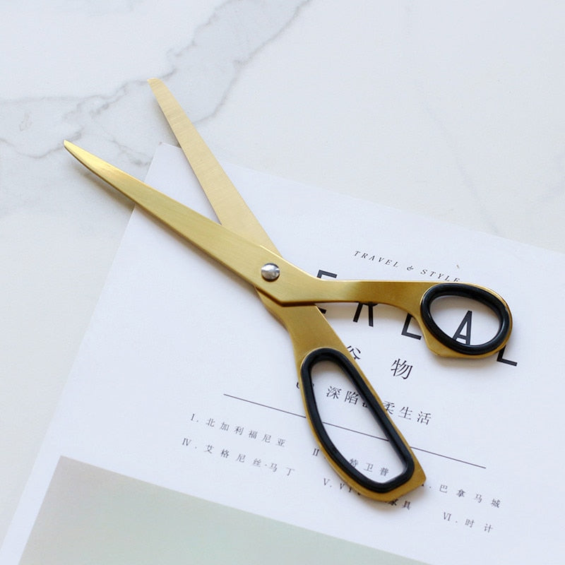 Minimalist Modern Brass Scissors – Gifts for Designers