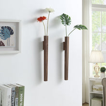 Nordic Handmade Solid Wood Wall Plant Vase