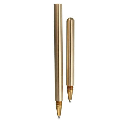 Vintage Brass Unique Ballpoint Pen, , Gifts for Designers, Clean minimal gifts for designers and creatives, gift, design, designer - Gifts for Designers, Gifts for Architects