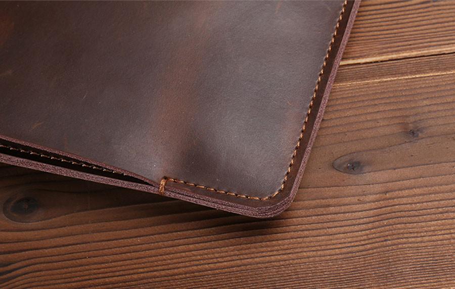 Genuine Leather Laptop Sleeve and Accessory Pouch – Gifts for