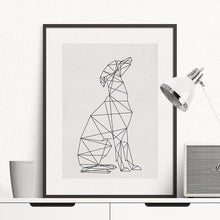 Minimal Greyhound Wall Art, , Gifts for Designers, Clean minimal gifts for designers and creatives, gift, design, designer - Gifts for Designers, Gifts for Architects