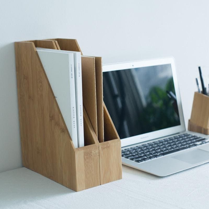 New Designers File Rack Creative Bamboo Office File Rack Organizer for A4/A5/A6 Paper – Gifts ...