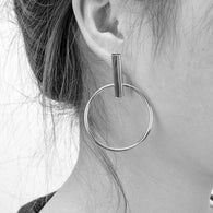 Geometric Metal Earrings, , Gifts for Designers, Clean minimal gifts for designers and creatives, gift, design, designer - Gifts for Designers, Gifts for Architects