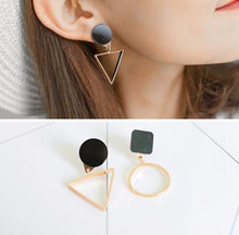 Asymmetric Black Earrings, , Gifts for Designers, Clean minimal gifts for designers and creatives, gift, design, designer - Gifts for Designers, Gifts for Architects