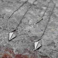 Minimalist Rhombus Geometric Pendant Earrings, , Gifts for Designers, Clean minimal gifts for designers and creatives, gift, design, designer - Gifts for Designers, Gifts for Architects