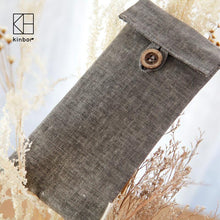 190*90mm Muji Style Vintage Flax Gray Pencil Bags, , Gifts for Designers, Clean minimal gifts for designers and creatives, gift, design, designer - Gifts for Designers, Gifts for Architects