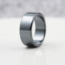 Fashion Jewelry Grade AAA Quality smooth 10mm Width Flat Hematite Rings (1 Piece)  HR1009, , Gifts for Designers, Clean minimal gifts for designers and creatives, gift, design, designer - Gifts for Designers, Gifts for Architects