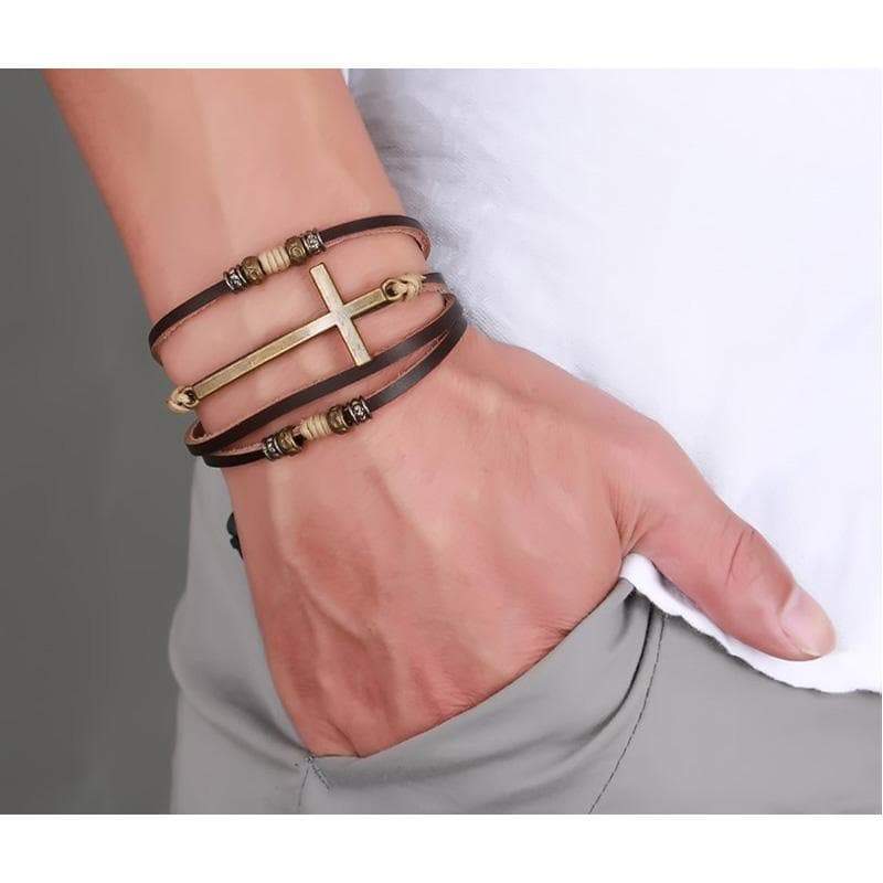 Cross Deluxe Bracelets | Stainless steel bracelet, Mens gold jewelry,  Bracelets