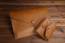 Genuine Leather Laptop Sleeve and Accessory Pouch, , Gifts for Designers, Clean minimal gifts for designers and creatives, gift, design, designer - Gifts for Designers, Gifts for Architects