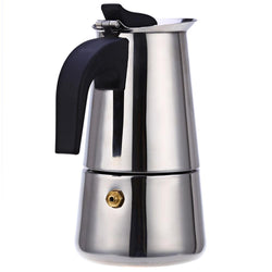Stainless Steel Moka Coffee Maker Mocha Espresso Latte Stovetop Filter Coffee Pot Percolator, , Gifts for Designers, Clean minimal gifts for designers and creatives, gift, design, designer - Gifts for Designers, Gifts for Architects