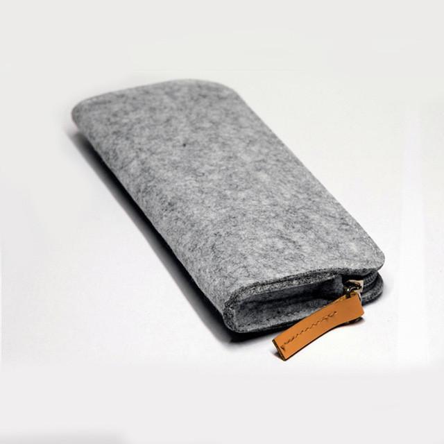  Sluxa Gray pen case, Soft grey pencil case, Pencil cases for  adults, Mini thin pen bag.… : Clothing, Shoes & Jewelry