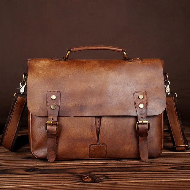 Classic Natural Leather Messenger Bag, , Gifts for Designers, Clean minimal gifts for designers and creatives, gift, design, designer - Gifts for Designers, Gifts for Architects
