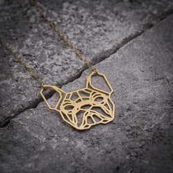 Geometric Bulldog Necklace, , Gifts for Designers, Clean minimal gifts for designers and creatives, gift, design, designer - Gifts for Designers, Gifts for Architects