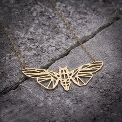 Geometric Moth Necklace, , Gifts for Designers, Clean minimal gifts for designers and creatives, gift, design, designer - Gifts for Designers, Gifts for Architects