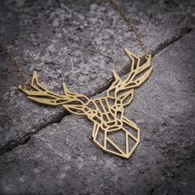 Geometric Deer Necklace, , Gifts for Designers, Clean minimal gifts for designers and creatives, gift, design, designer - Gifts for Designers, Gifts for Architects