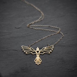 Geometric Phoenix Necklace, , Gifts for Designers, Clean minimal gifts for designers and creatives, gift, design, designer - Gifts for Designers, Gifts for Architects