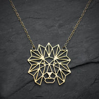Geometric Lion Necklace, , Gifts for Designers, Clean minimal gifts for designers and creatives, gift, design, designer - Gifts for Designers, Gifts for Architects