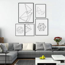 Modern Nordic Minimalist Black White Geometric Shape Wall Art, , Gifts for Designers, Clean minimal gifts for designers and creatives, gift, design, designer - Gifts for Designers, Gifts for Architects