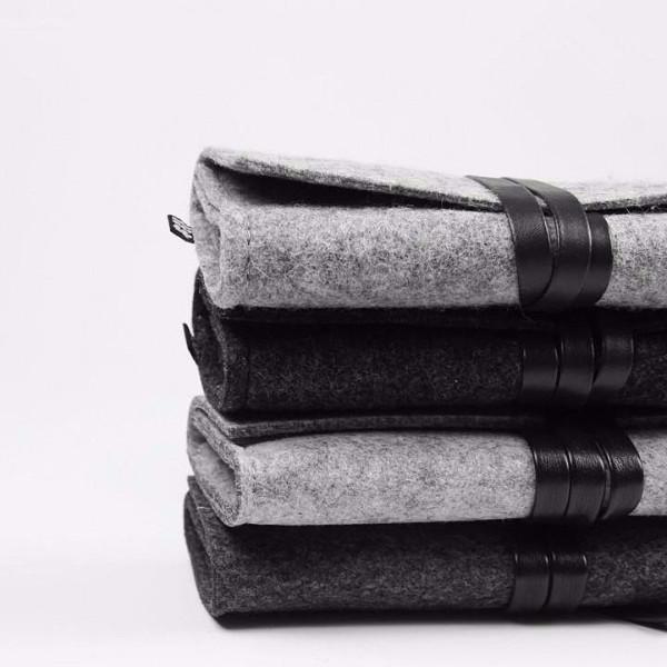zipper Wool felt pencil case – Gifts for Designers