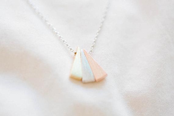 3 Triangle Minimalist Choker Necklace, , Gifts for Designers, Clean minimal gifts for designers and creatives, gift, design, designer - Gifts for Designers, Gifts for Architects