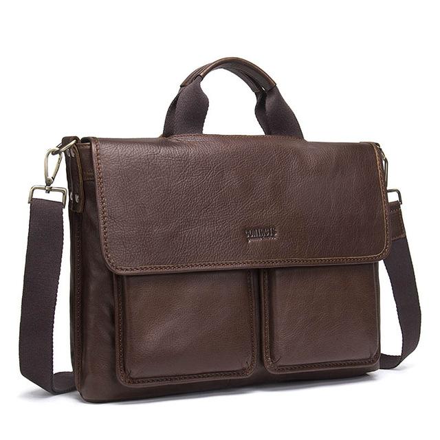 Genuine Leather Men Briefcase, , Gifts for Designers, Clean minimal gifts for designers and creatives, gift, design, designer - Gifts for Designers, Gifts for Architects