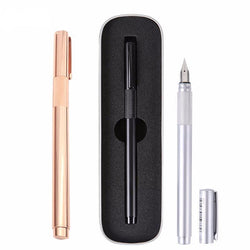 Minimal Metal Fountain Pen, , Gifts for Designers, Clean minimal gifts for designers and creatives, gift, design, designer - Gifts for Designers, Gifts for Architects
