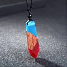 Handmade Wood and Resin Necklace