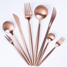 Modern Rose Gold Cutlery Set (Sold by Piece), , Gifts for Designers, Clean minimal gifts for designers and creatives, gift, design, designer - Gifts for Designers, Gifts for Architects