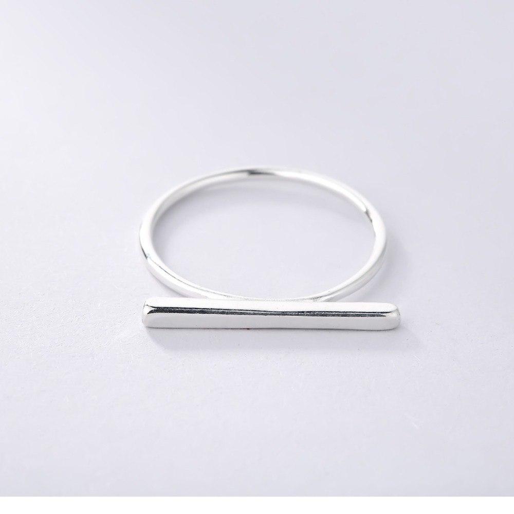 Minimalist 925 Sterling Silver Simple Bar Ring, , Gifts for Designers, Clean minimal gifts for designers and creatives, gift, design, designer - Gifts for Designers, Gifts for Architects