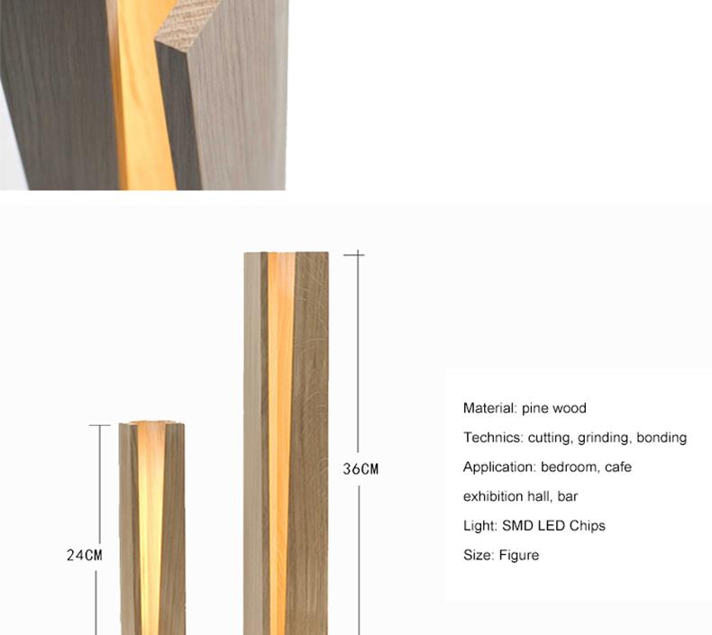 Modern Wood Slit Table Lamp – Gifts for Designers