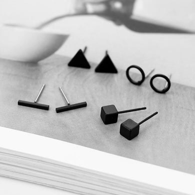 Bauhaus Style Earrings Set of 4, , Gifts for Designers, Clean minimal gifts for designers and creatives, gift, design, designer - Gifts for Designers, Gifts for Architects