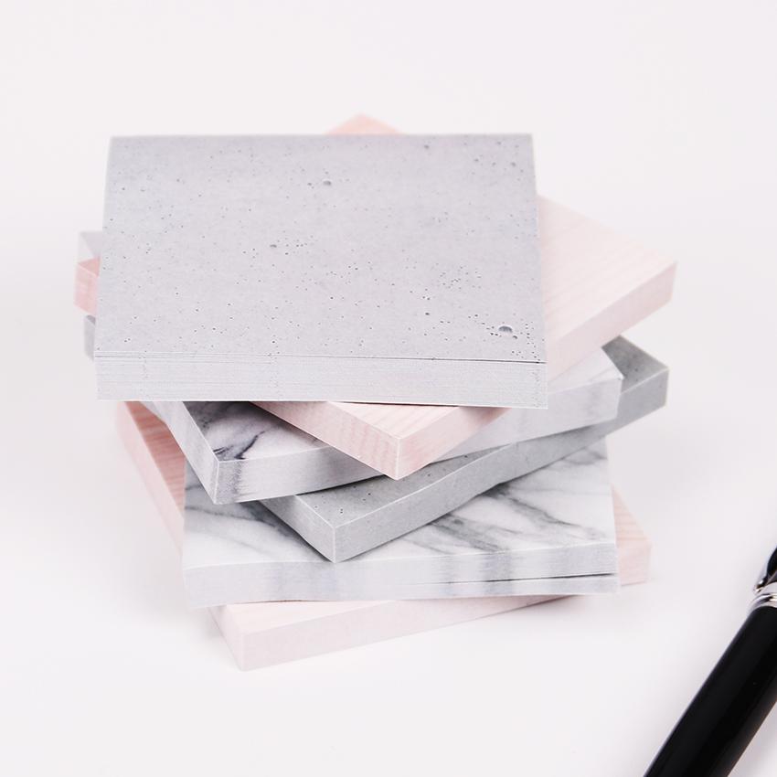 Marble and Cement Colored Sticky Notes – Gifts for Designers