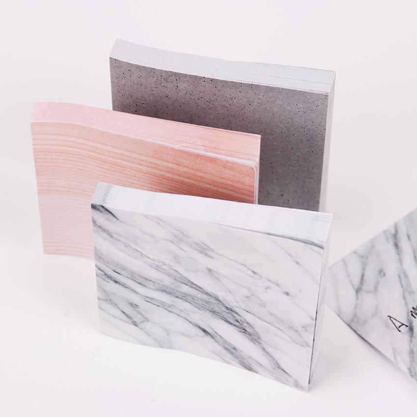 Marble and Cement Colored Sticky Notes – Gifts for Designers