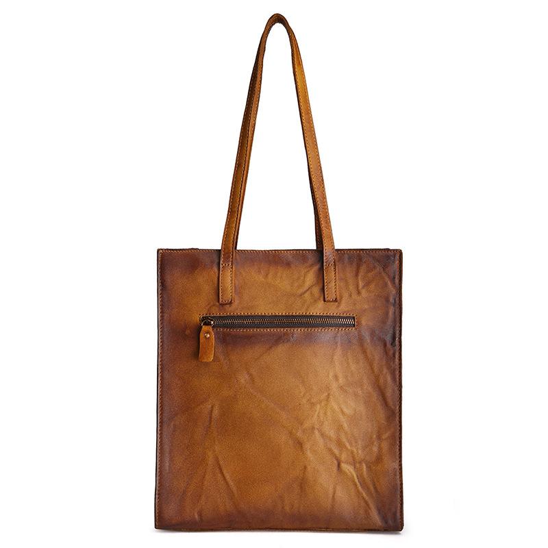 Distressed Genuine Leather Tote Bag – Gifts for Designers