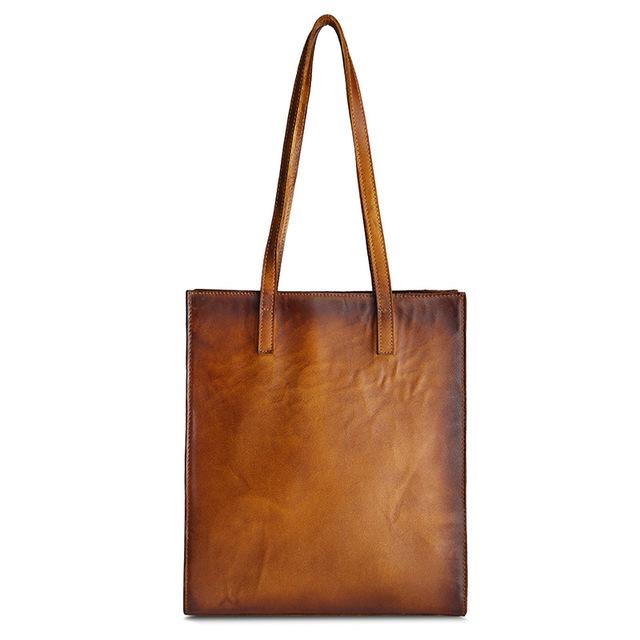 Distressed Genuine Leather Tote Bag – Gifts for Designers