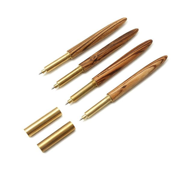 Hand Made Solid Wood Brass Refill Pen, , Gifts for Designers, Clean minimal gifts for designers and creatives, gift, design, designer - Gifts for Designers, Gifts for Architects
